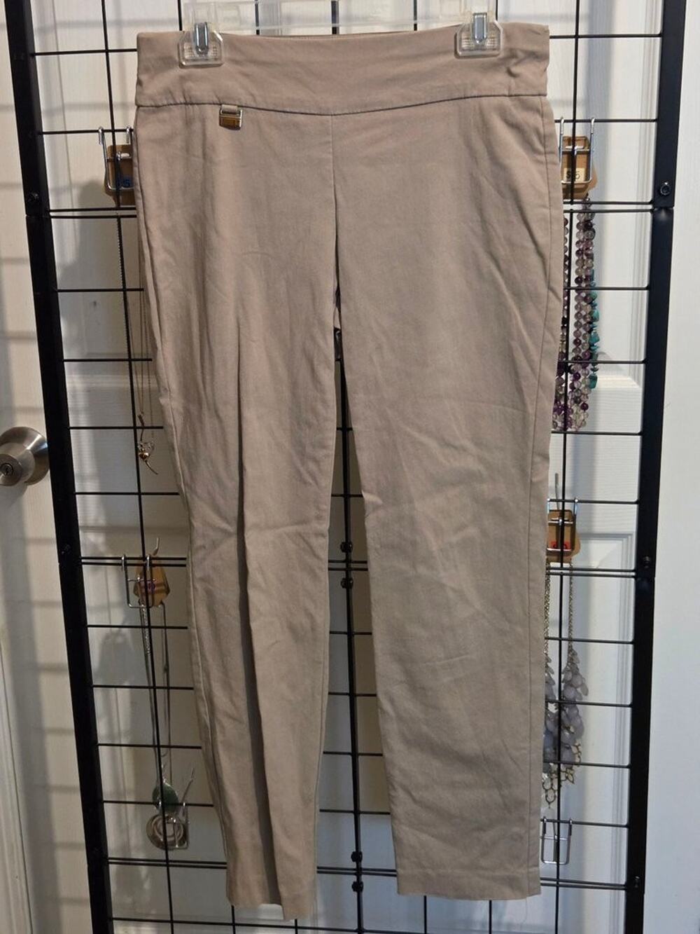 Alfani Women's Beige Slim Fit Pants